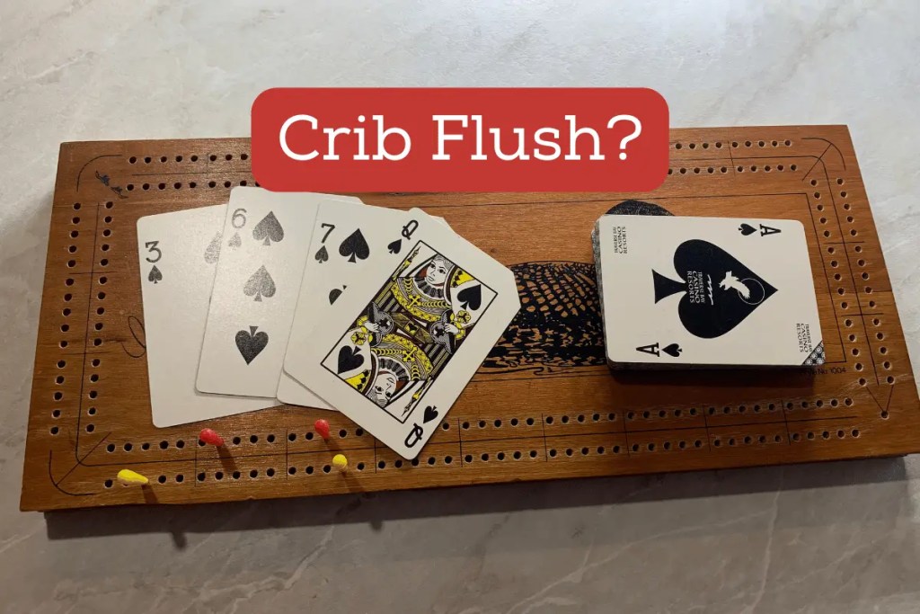 how do you flush a crib in cribbage