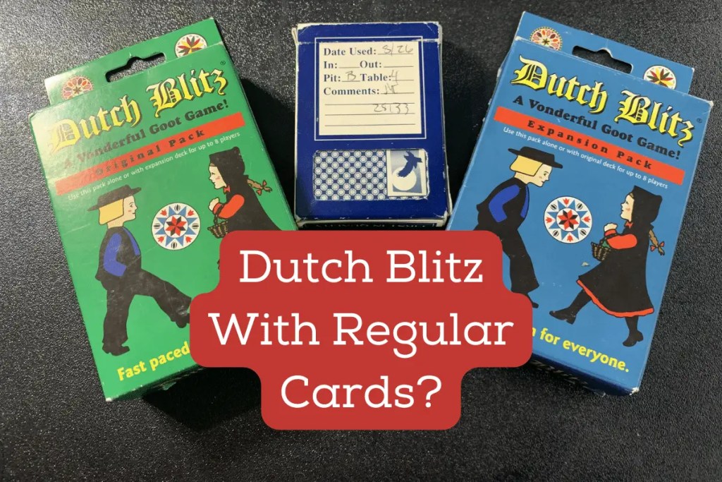 how to play dutch blitz with regular cards