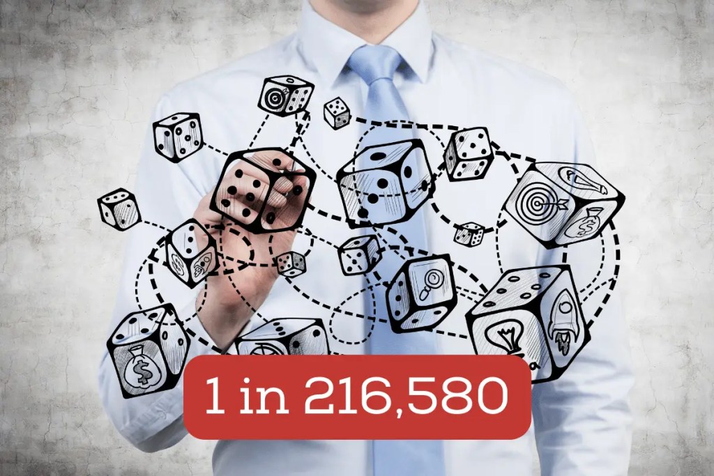 odds of gettng a perfect 29 hand in cribbage