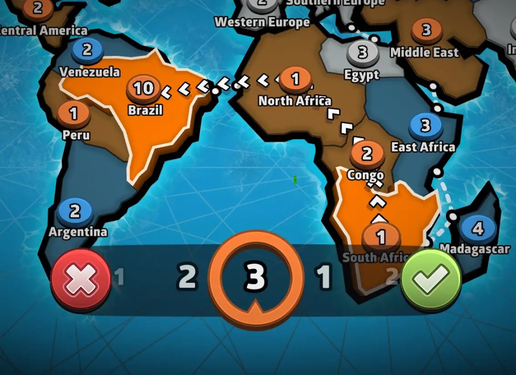 risk fortifying territories