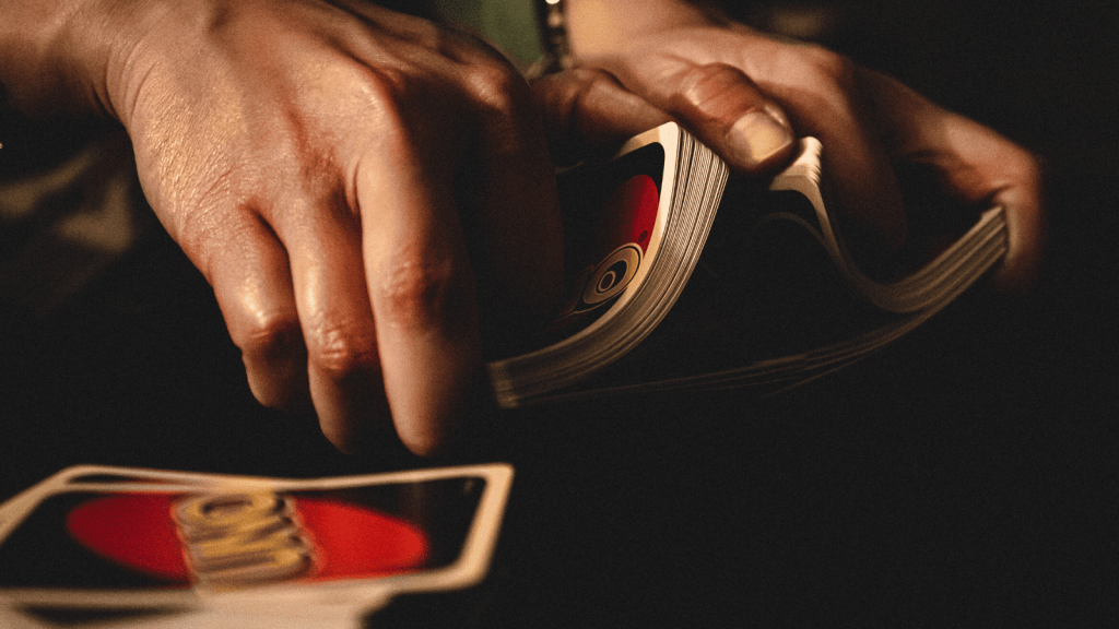 uno card game setup